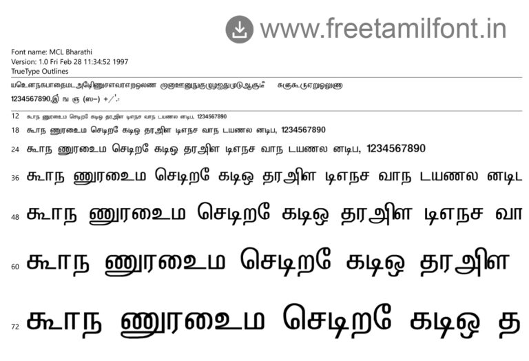 MCL Fonts Archives - Tamil Font Free Download | Tamil Font Style ...